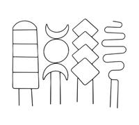 Impianto da arrampicata Trellis - traliccio in metallo per piante in vaso | Anti-Tangles Tresping Houseplant Support Garden, Housever piante da interno Strutture obelisco per fiori di viti G