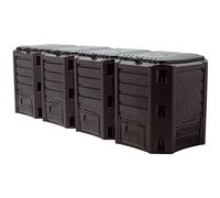 Compositore da giardino 1600L modulo NERO termocompostatore plastica composta...