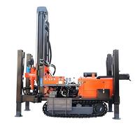 Impianto di perforazione idraulica per pozzi d'acqua cingolati 180M - Perforatrice profonda per fori trivellati per estrazione delle acque sotterranee, energia geotermica, irrigazione agricola e