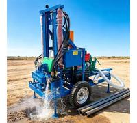Impianto di perforazione idraulico portatile del pozzo trivellato della trivellatrice dell'acqua, attrezzatura mobile della trivellazione del pozzo per l'irrigazione agricola e le proprietà rurali