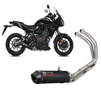 Y.058.L3C - Scarico Completo Mivv OVAL Carbonio YAMAHA Tracer 700 (16-)