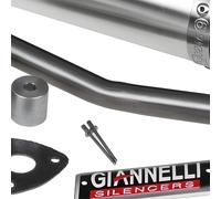 Impianto di scarico Giannelli alluminio marmitta con ABE per Derbi