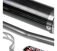 Impianto di scarico Giannelli silenziatore in carbonio con ABE per Aprilia