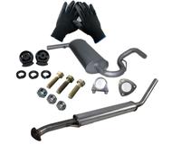 Impianto di Scarico lada Niva Completo da Kat Materiale di Istallazione U.Guanti