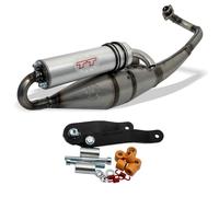 Impianto di scarico LeoVince HAND MADE TT omologato ECE per Aprilia SR 50 R