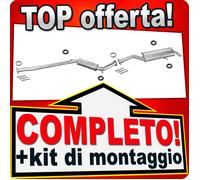 Impianto di scarico per FIAT CROMA (154) 2.0 113 CV 2 volumi