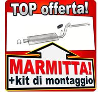 Impianto di scarico per JEEP CHEROKEE 4.0 170/184/185 CV con catalizzatore
