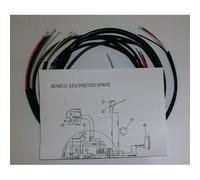 IMPIANTO ELETTRICO BENELLI - MOTOBI SPRITE 125 - 200 - 250 cc + SCHEMA