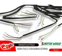 IMPIANTO ELETTRICO CABLAGGIO COMPLETO PIAGGIO VESPA 50 R L N FARO ROTONDO