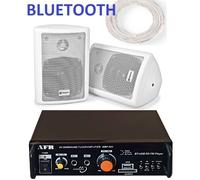 IMPIANTO FILODIFFUSIONE: AMPLIFICATORE BT + ALTOPARLANTI PARETE + CAVO 100 MT.