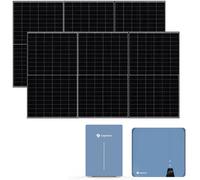 Impianto Kit fotovoltaico Solplanet con Inverter da 3 kw completo di batteria di accumulo e 8 Pannelli fotovoltaici Solarwatt