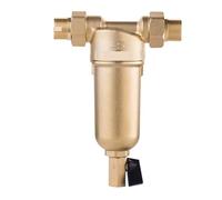 Impianto osmosi inversa, purificatore prefiltro controlavaggio a sifone acqua calda, copertura in rame a rete in acciaio inossidabile da 40 micron Prefiltro for tutta la casa(DN20)