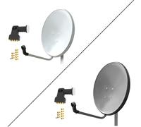 Impianto satellitare 60 cm set antenna singola 1 / twin 2 / quad 4 /...