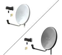 60 cm HD impianto satellitare digitale singolo LNB 4K 1 partecipante parabola...
