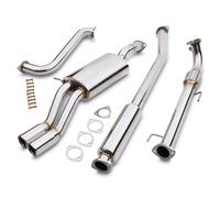 IMPIANTO SCARICO CATBACK 3" TERMINALE PER VW POLO V 6R 6C 1.2 BENZINA 2009-2017