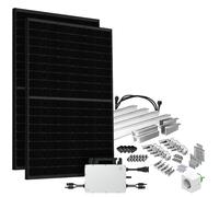 Impianto Solare 860W Balcone Centrale Bifacciale Full Black Solar-Direct...