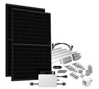 Impianto Solare 860W Balcone Centrale Bifacciale Full Black Solar-Direct...