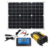 Impianto Solare Completo da 4000 W a Isola - Kit Indipendente dalla Rete con Inverter, Morsetto per Batteria, Pannello 18 W, 18 V e Regolatore