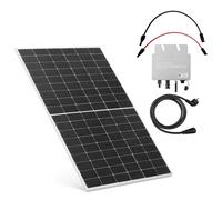 MSW Motor Technics MSW S-POWER-P&4 Centrale elettrica da balcone, 350 W, pannello pronto per la spina, set completo da 350 W, impianto solare per balcone Microinverter Cavo da 5 m