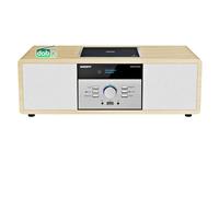 Impianto Stereo Casa Hi-Fi con Radio DAB+ e Lettore CD | Sistema Audio Vintage in Legno, Bluetooth 5.0, FM, USB | Telecomando, 30W, Design Retro (LEGNO)