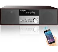 Impianto Stereo Casa Micro HiFi Compatto con lettore CD, Bluetooth, radio FM, US