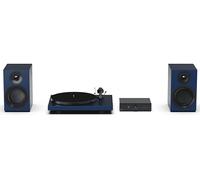 IMPIANTO STEREO PRO-JECT Sistema Audio Colorato E - Tipo di ingresso MM, Uscita RCA, Bluetooth Blu, Nero