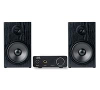 Impianto Stereo Sistema HiFi Micro Altoparlanti da Scaffale Ampli Cavo AUX 80W