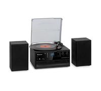 Impianto stero vintage Oakland DAB Plus DAB+/FM BT Funzione Vinile CD Cassetta, inclusi altoparlanti
