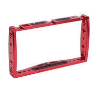 Impianto Video per Smartphone, Staffa per Telefono Portatile in Lega di Alluminio, Supporto per Gabbia Dal Vivo per Telefono Cellulare Universale per Riprese in Streaming (Rosso)
