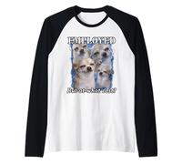 Impiegato ma a Quale costo Divertente Cane Chihuahua Meme Bootleg Maglia con Maniche Raglan
