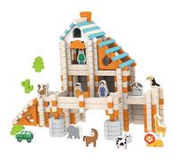 impilabili - 1 Set di mattoncini da costruzione in legno, per bambini, giocattoli | motori, gioco creativo | interazione genitore-figlio, fantasia e abilità