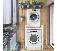 Impilamento per lavatrice e asciugatrice Lavatrici e asciugatrici a carica frontale Ripiano, regolabile in altezza Ripiano sopra la lavatrice, multiuso per il bucato senza montaggio a parete o foratur