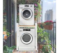 Impilamento per lavatrice e asciugatrice Supporto per rastrelliera impilabile per lavatrice e asciugatrice da balcone, Lavanderia Armadio per lavatrice a tamburo per asciugatrice, con sollevamento a 3