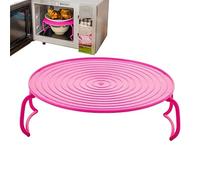 Impilatore doppio per microonde, vassoio impilabile per microonde, vassoio pieghevole e riutilizzabile, per crema pasticcera, manici flessibili, lavabile in lavastoviglie