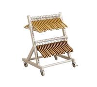 Impilatore For Organizer For Grucce A 2/3/4 Livelli, Supporto For Mobile Con Rotelle Frenabili, Espositore For Appendiabiti For Carichi Pesanti, Può Contenere 40-80(56.5x40x49cm)