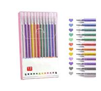 Implementarch Pens,Implementarch Glitter Gel Pen Set, Glitter Gel Pens for Adult Coloring Books, for Drawing, Doodling, Crafts and Taking Note (12pcs)