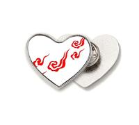 Implication - Spilla in metallo a forma di cuore con scritta "Happy Better Life"