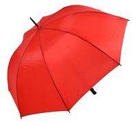 Impliva Ombrello da golf antivento 125 cm, colore: Rosso, rosso