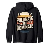 Impollinare e dominare la conservazione delle api retrò Felpa con Cappuccio