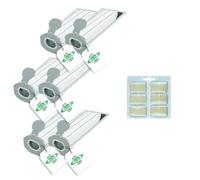 IMPORT GE.RA. EXPORT Sacchetti Aspirapolevre Compatibili con Folletto VK7 VK7S FP7 FP7S, Sacchetto in Microfibra 5 Strati + Profumini (6 Sacchetti + Profumini)