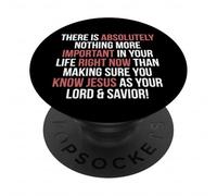 Importante conoscere Gesù come vostro Signore e Salvatore in questo momento PopSockets PopGrip Adesivo