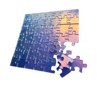 Impossibile Crazy Jigsaw Puzzle - acrilico resistente Clear | 49 pezzi iridescenti trasparenti con un motivo difficile non ripetuto, gioco logico duro per l'intrattenimento degli adulti, bambini