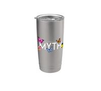 Impossibile è un... Mito Ibisco e Farfalla Bicchiere termico in acciaio inox doppia parete