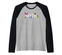 Impossibile è Un... Mito Ibisco e Farfalla Maglia con Maniche Raglan