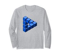 Impossibile Triangolo Costruzione di Blocchi Blu Vettore Maglia a Manica