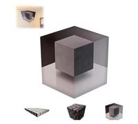 Impossible Corners Arte da parete che rimodella la realtà della 3D Decalcomania muro ad angolo ottico, grafica rimovibile e stilizzata per soggiorno, ufficio, galleria(Color2)