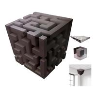 Impossible Corners Wall Art 3D Wall Art Illusion Corner Decal, Reality Peel and Stick Graphic Wall Decor for Living Room, Office, Dorm