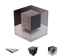 Impossible Corners - Wall Art That Reshapes Reality, 3D Effect Cube Optical Illusion Art Corner Decal Sticker, for Living Rooms/Offices/cafes/Restaurants (CORNERED)