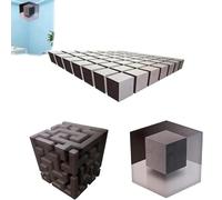 Impossible Corners-Wall Art That reshapes Reality,3D Optical Illusion Corner Wall Decal,Unique Peel Stick Wall Stickers for Spatial Illusion & Perceptual Shift, Modern Home Office Decor (3pcs)