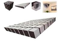 Impossible Corners - Wall Art That Reshapes Reality, 3D Wall Art Optical Illusion Corner Wall Decal, Large Removable Peel and Stick wall arts, for Living Room, Office, Gallery Space (Style C)